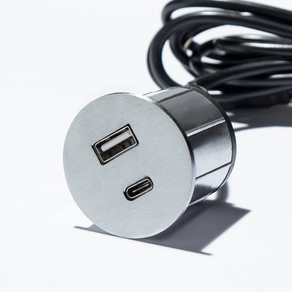 ASA 06029Z00025 Nabíjecí HUB vestavný VERSAPICK, 2xUSB 5V (typ A), 70x25mm, oválný, kov, nerez ASA 06029Z00025 Nabíjecí HUB vestavný VERSAPICK, 2xUSB 5V (typ A), 70x25mm, oválný, kov, nerez